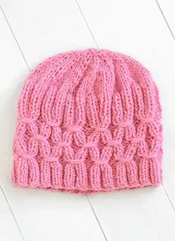 Blue Sky Fibers Techno Hat Strickanleitung Mütze Gratis