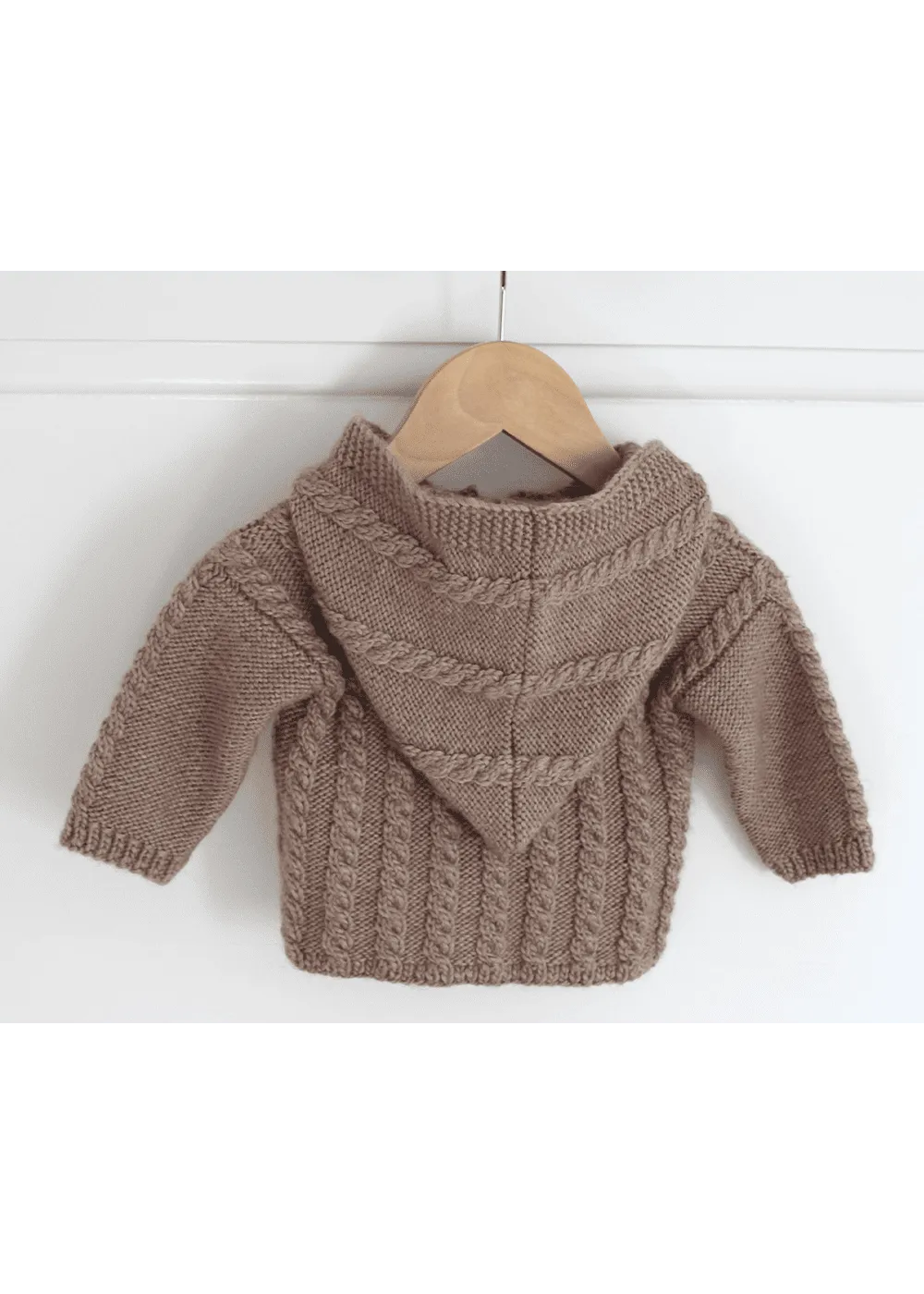 Go Handmade Kapuzenjacke Zopfmuster Strickanleitung Baby