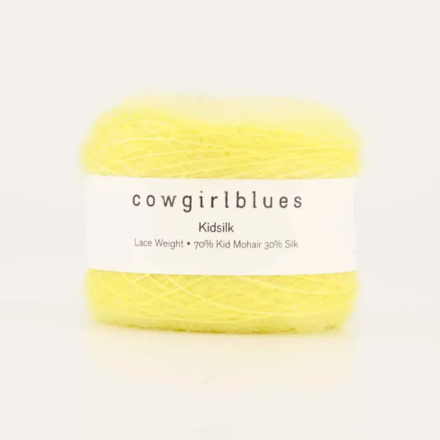 Cowgirlblues Kidsilk Garn Lemon handgefärbt