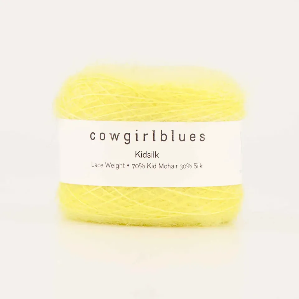 Cowgirlblues Kidsilk Garn Lemon handgefärbt