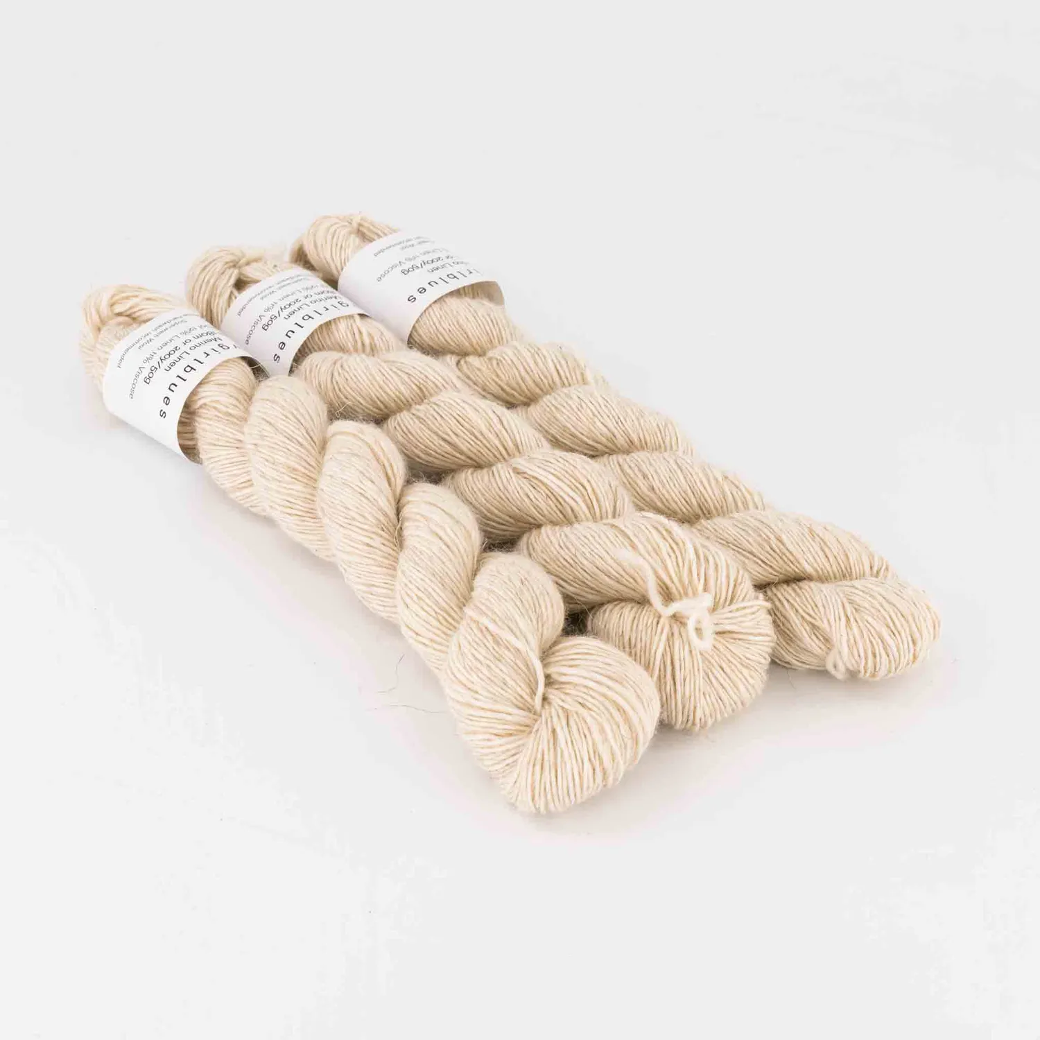 Cowgirlblues Merino Linen Strickgarn 50g natur meliert