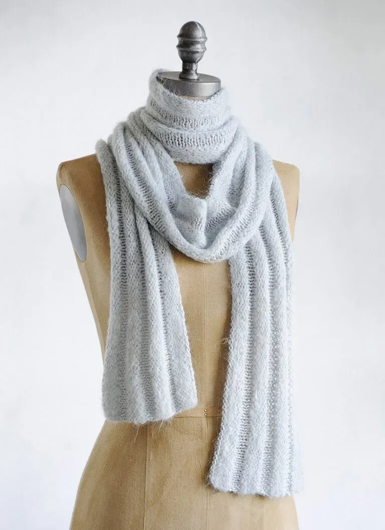 Blue Sky Fibers Classic Silk & Suri Scarf Strickanleitung T9 weich