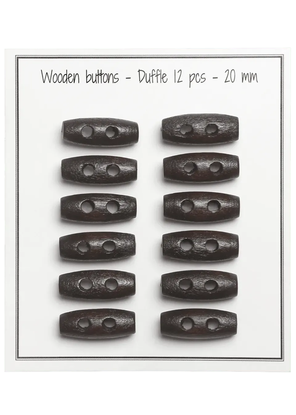 Go Handmade Duffle Knebelknöpfe 20mm 12 Stk Verschluss