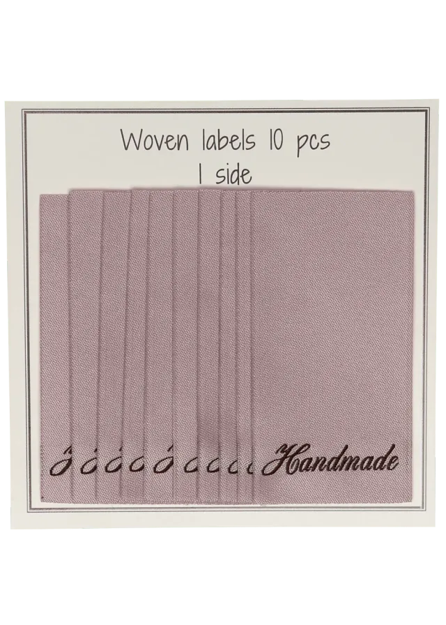 Go Handmade Handmade Weblabel nude 10 Stk. einseitig