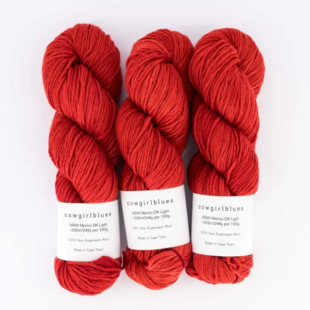 Cowgirlblues NSW Merino DK Chilli Pepper Wolle 100g filzbar