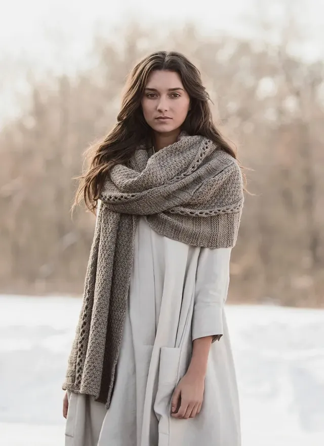 Blue Sky Fibers Classic Series Endless Wrap Strickanleitung Textur