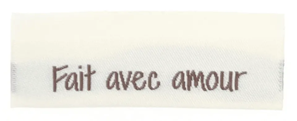 Go Handmade Webetiketten Fait avec amour 10 Stück