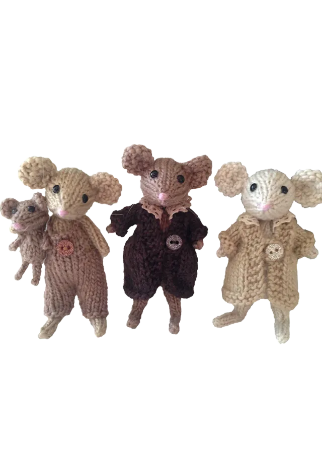 Go Handmade Mice Sisters Anleitung 10cm Vintage