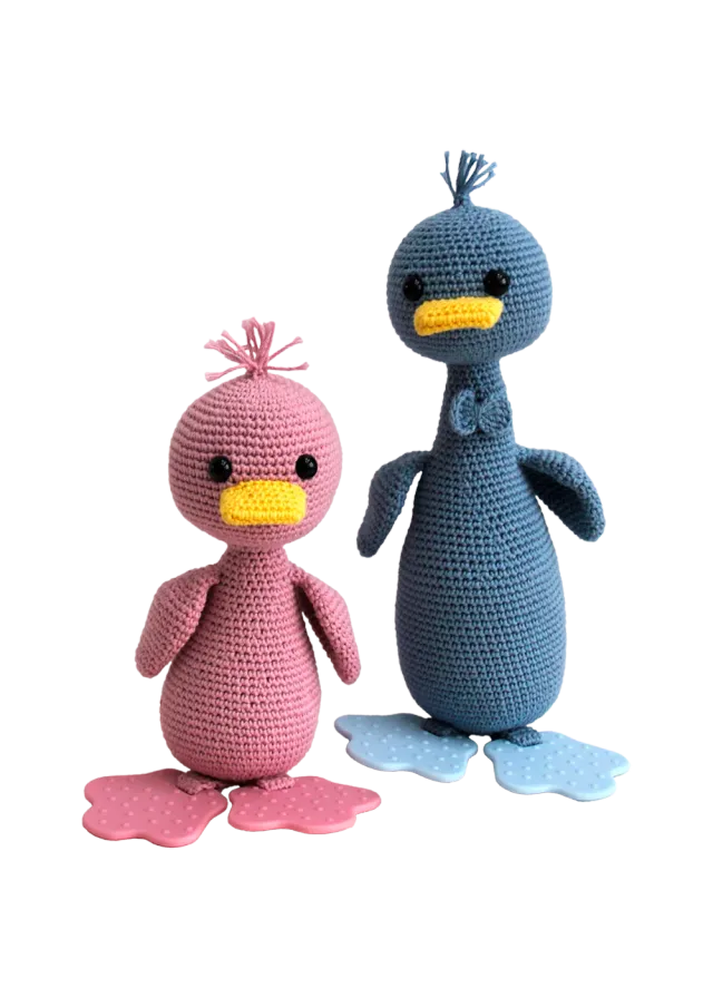 Go Handmade Anna & Anders Enten Häkelanleitung 23 cm