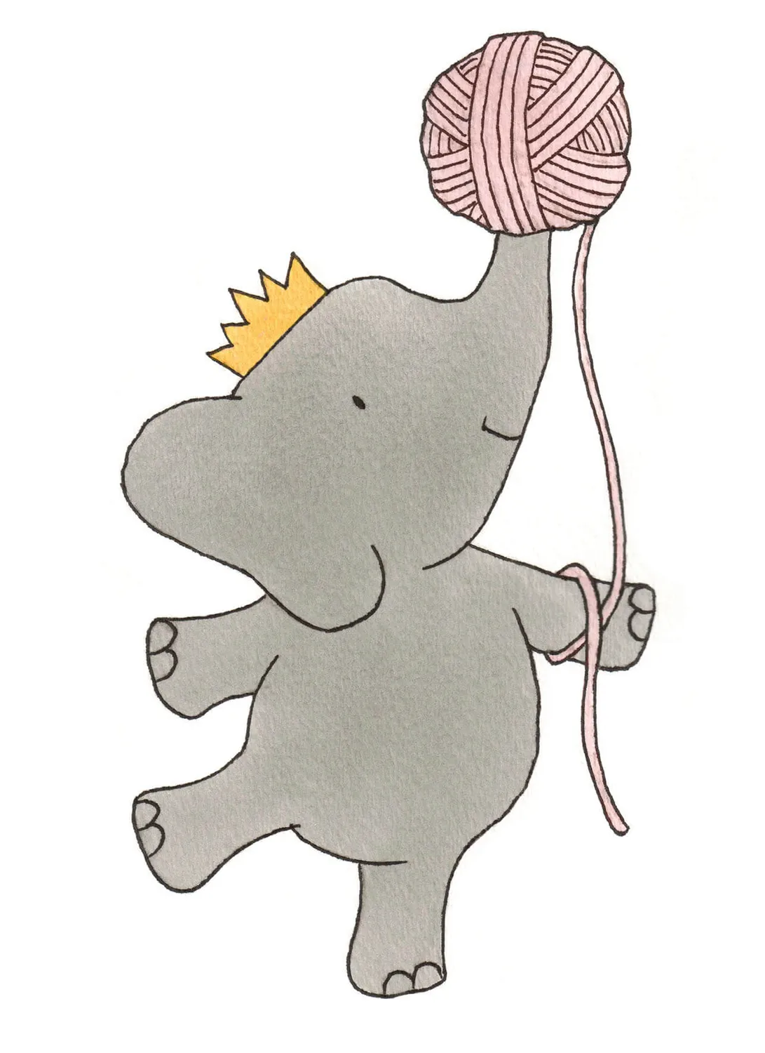 Blue Sky Fibers Classic Series Emilie the Elephant Strickanleitung Elefant