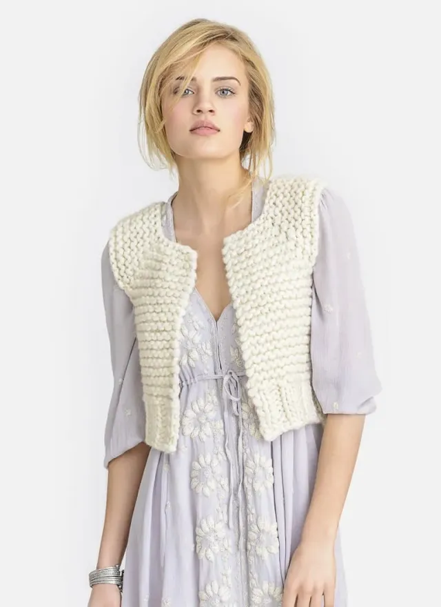 Blue Sky Fibers Lanesboro Vest Strickanleitung Weste Bulky