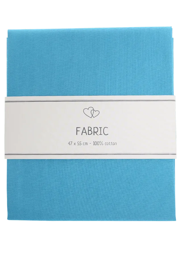 Go Handmade Cotton Baumwollstoff Blau 47x55cm