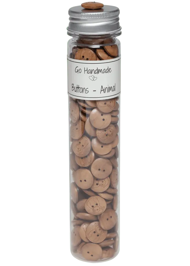 Go Handmade Får Motivknöpfe 17 mm 165 Stück