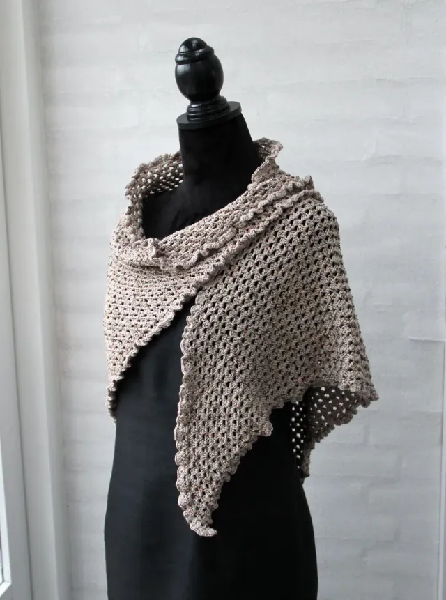 Go Handmade Granny Party Häkeltuch 140x70 cm Tencel Bamboo