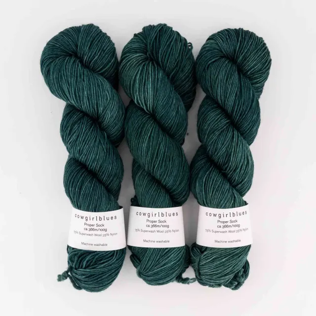Cowgirlblues Proper Sock Rainforest Sockenwolle Uni