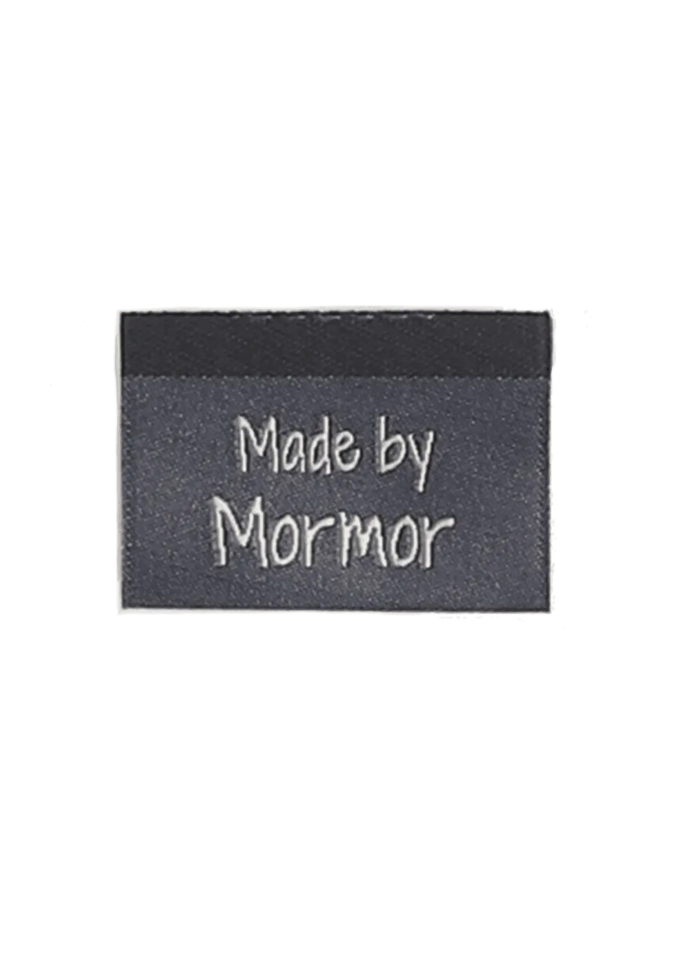Go Handmade Made by Mormor Webetiketten grau 35x19mm 10 Stk.