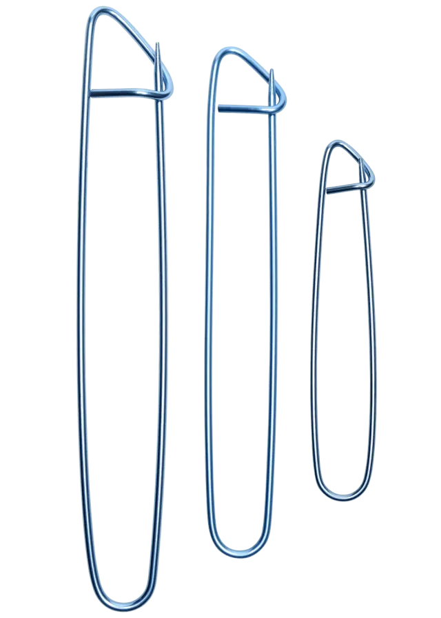 Go Handmade Maschenhalter Set 3 Stk 12/16/20 cm Blau