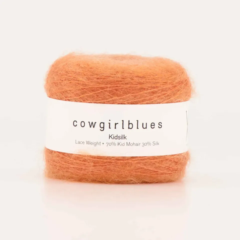 Cowgirlblues Kidsilk Wolle Carrot Juice Ball handgefärbt