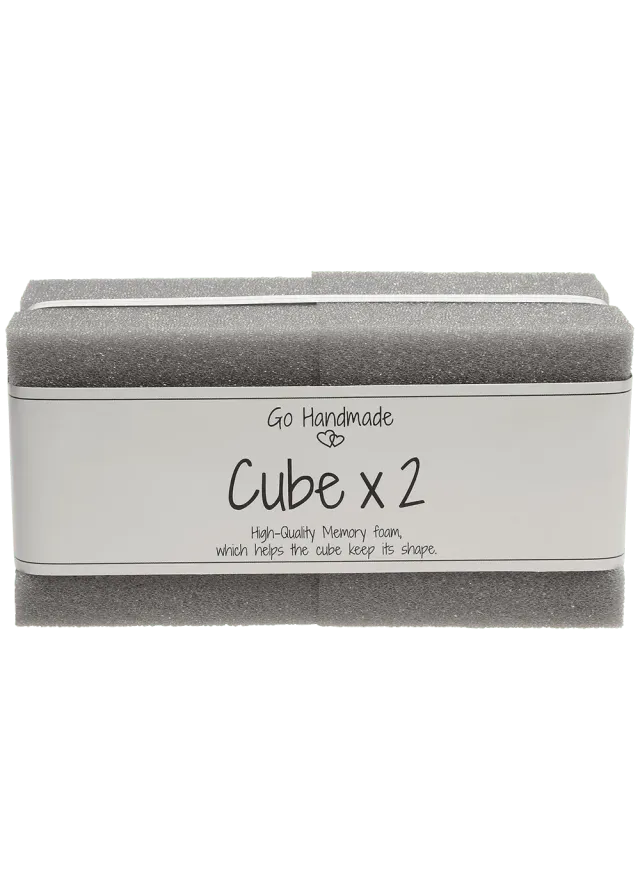 Go Handmade Cube Memory Foam Würfel 8 cm 2 Stk