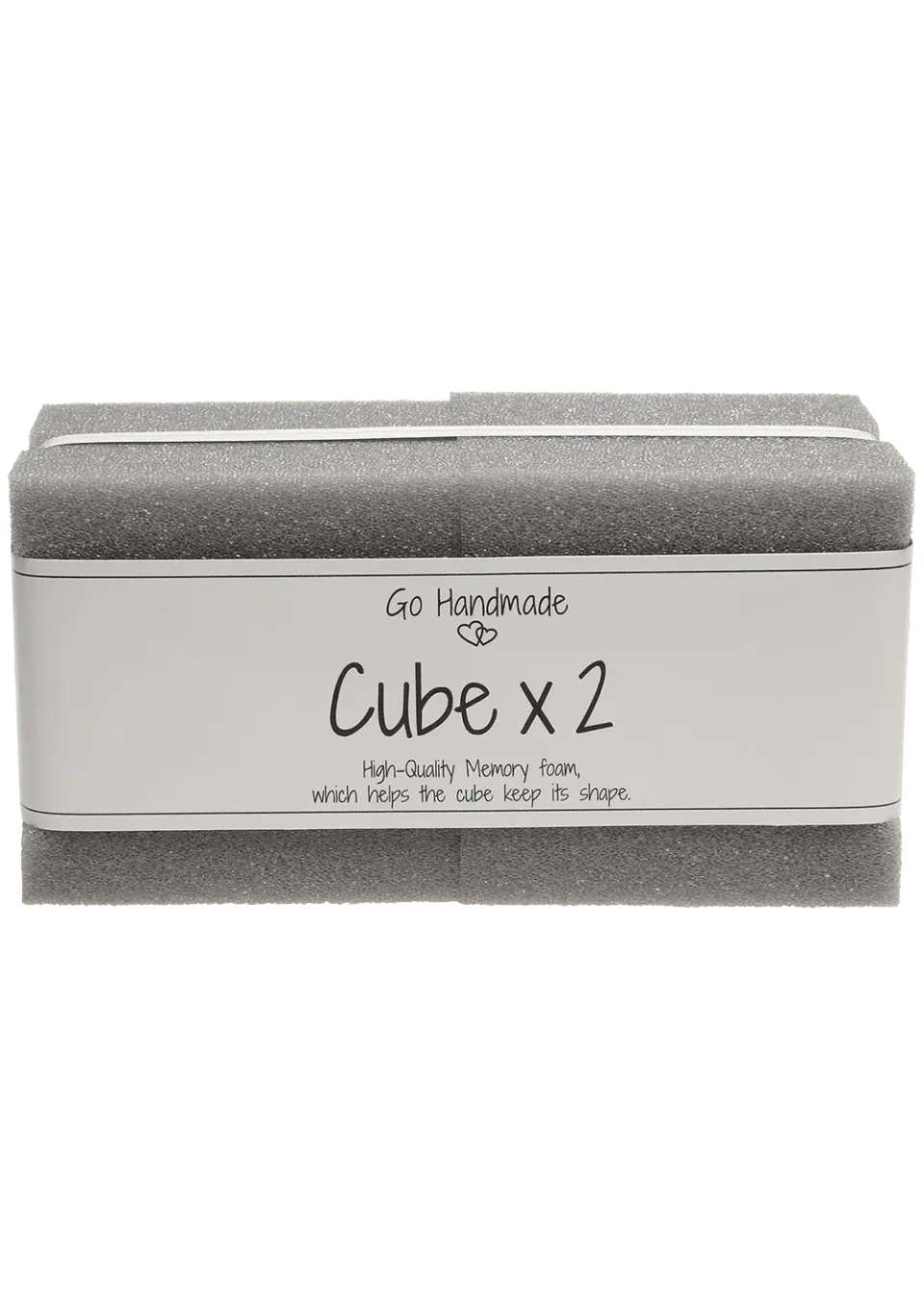 Go Handmade Cube Schaumstoffwürfel 8x8 cm 2 Stück Memory