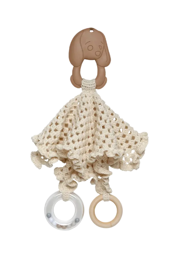 Go Handmade Schnuttefilt Kanin Schmusetuch 22x22cm