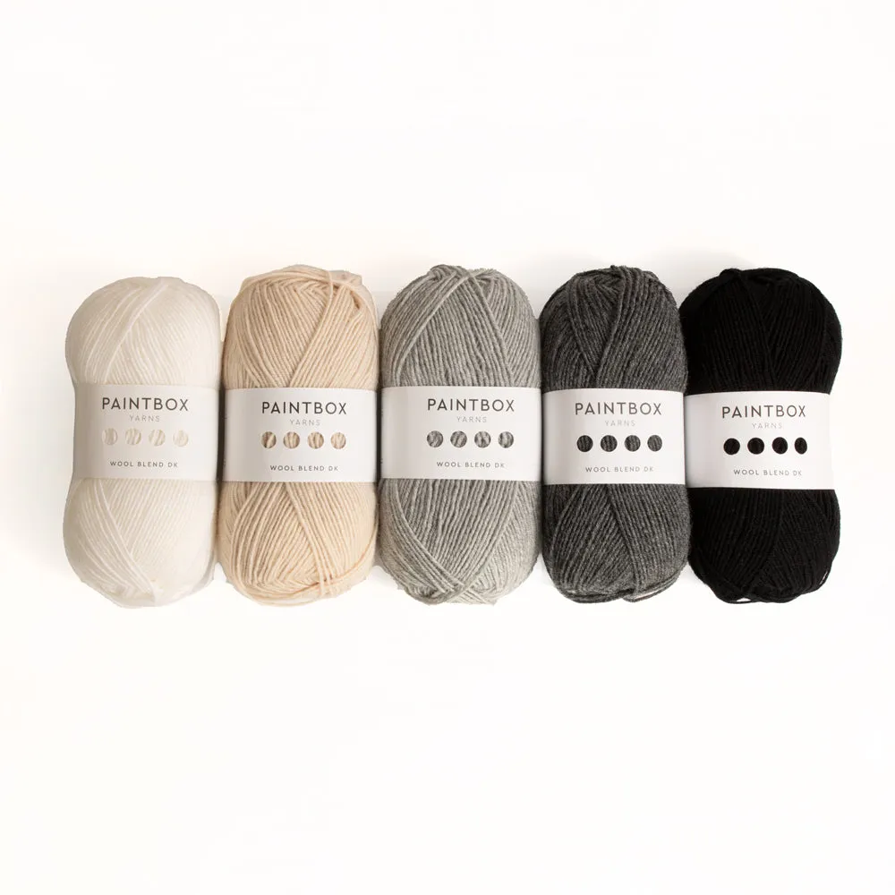 Paintbox Yarns Wool Blend DK Highlands Garn 5x100g grün