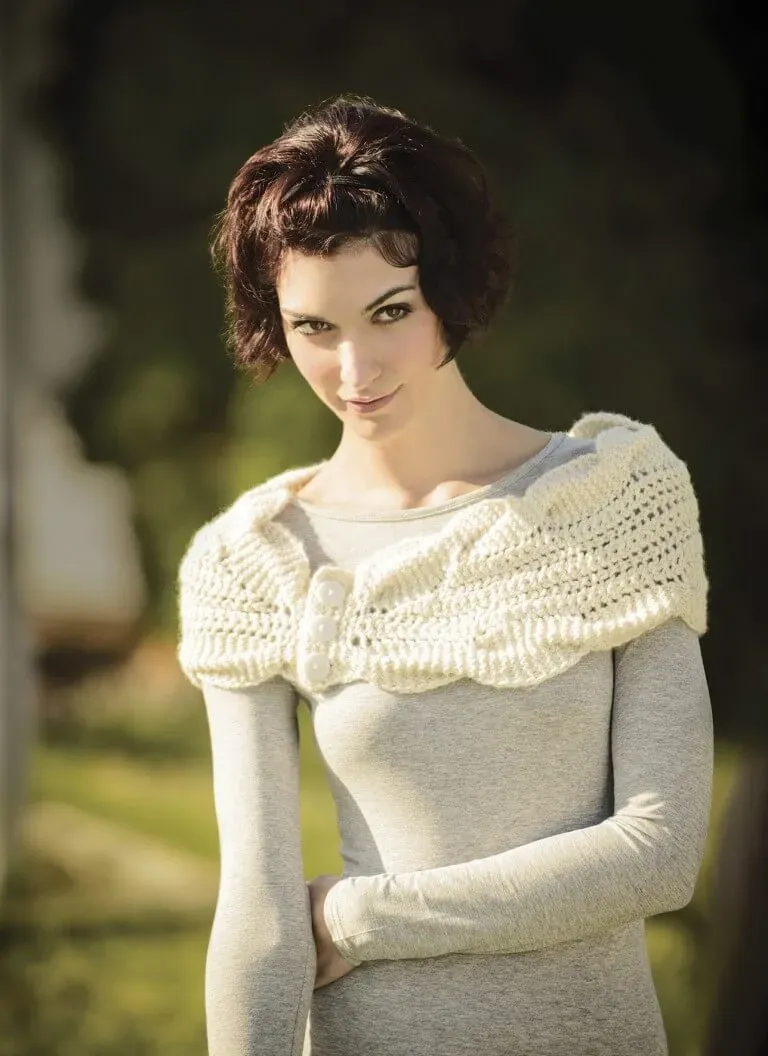 Blue Sky Fibers Classic Series North Hollow Cowl Strickanleitung Zopf