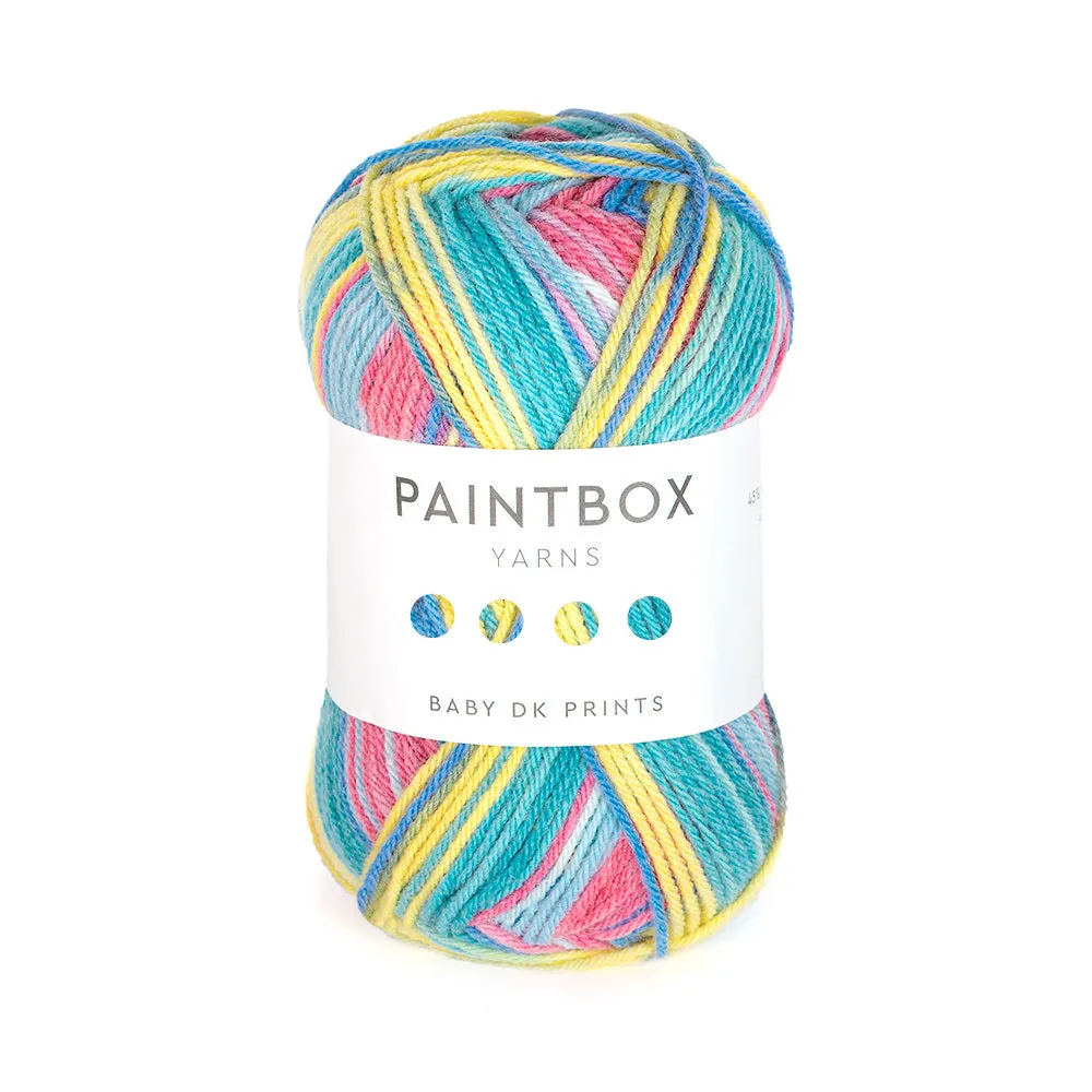 Paintbox Yarns Baby DK Prints Babywolle 50g gestreift