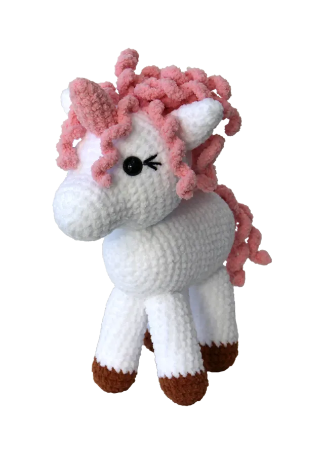 Go Handmade Licorne Einhorn Häkelanleitung 25 cm