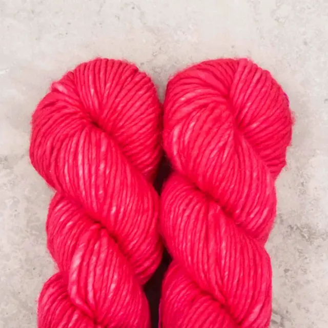 Madelinetosh ASAP Wolle Geranium Super Bulky Merino