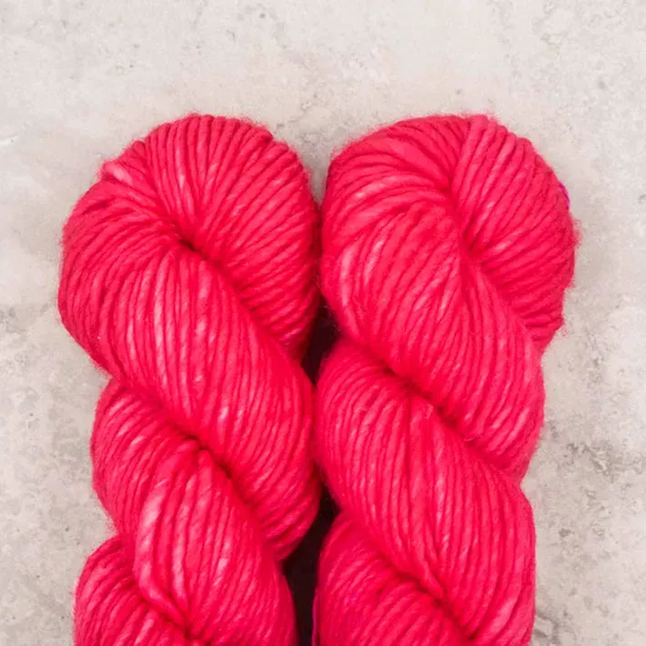 Madelinetosh ASAP Wolle Geranium Super Bulky Merino