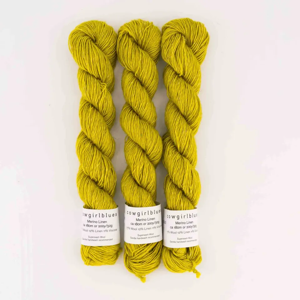Cowgirlblues Merino Linen Karoo Gold Wolle 50g handgefärbt