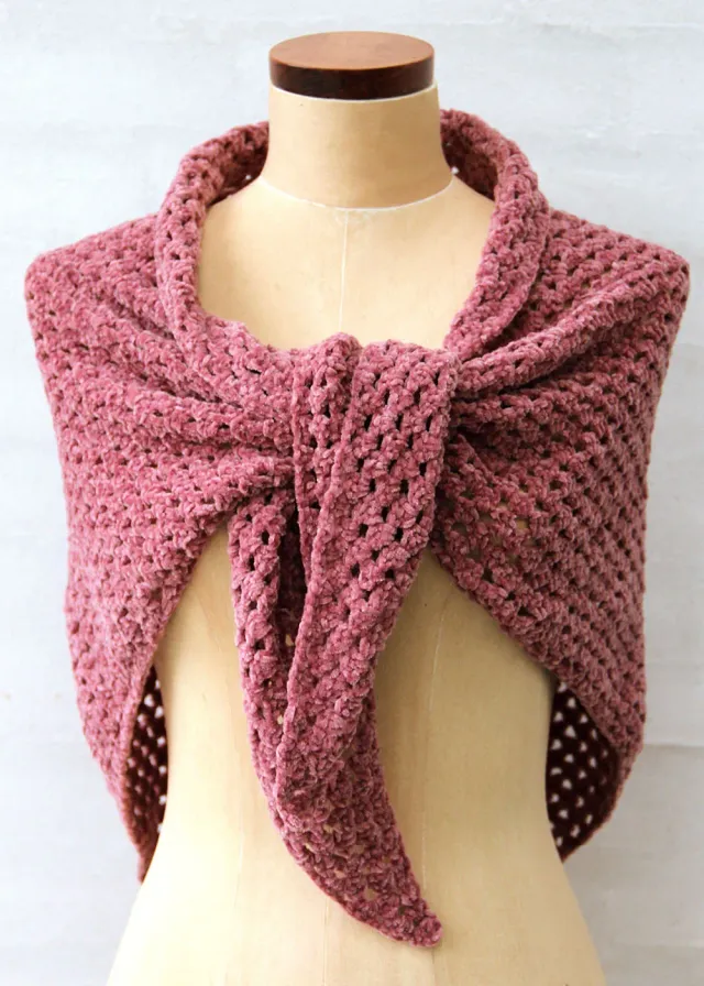 Go Handmade Granny Shawl Bohème Velvet fine Anleitung 70x150