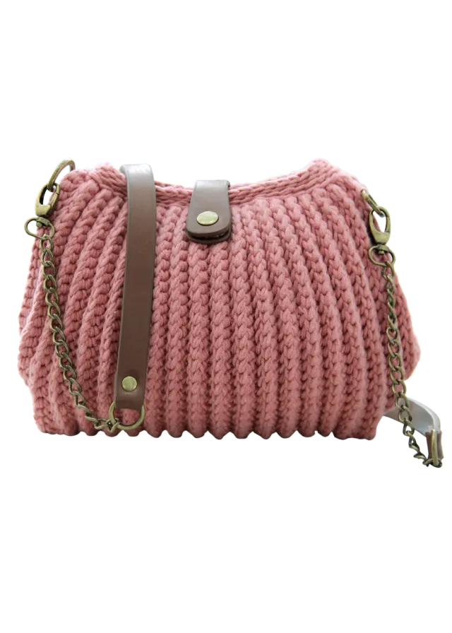 Go Handmade Rib Stitch Häkelanleitung Tasche 24 cm