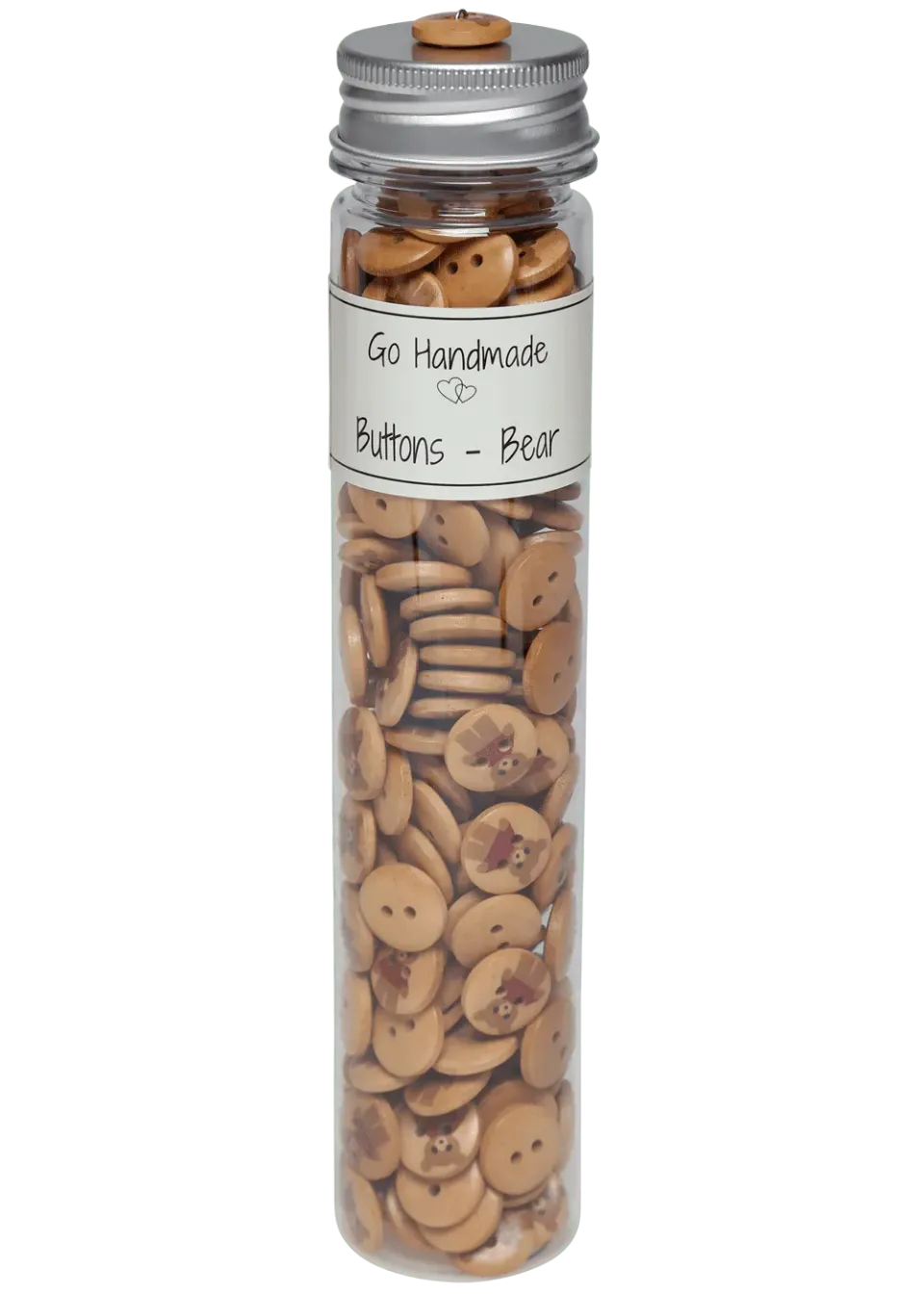 Go Handmade Teddy Knöpfe 15mm rot 220er Flasche