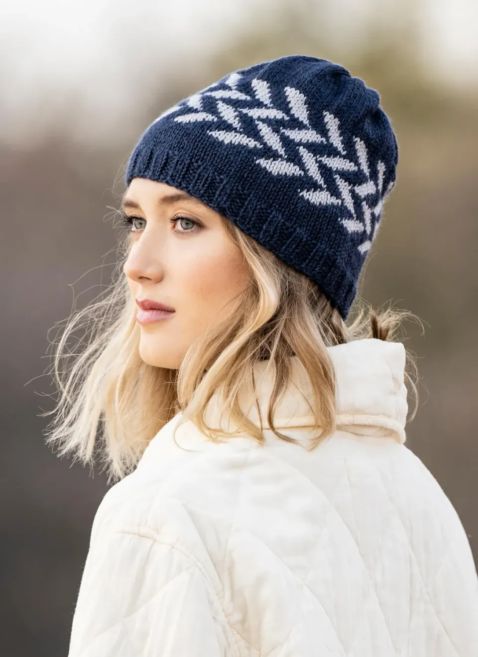 Blue Sky Fibers Hillsdale Hat Mütze Anleitung 2er-Set