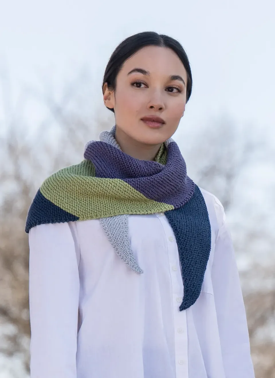 Blue Sky Fibers Classic Series Bluefin Wrap 202621 Tuch Bio-Baumwolle