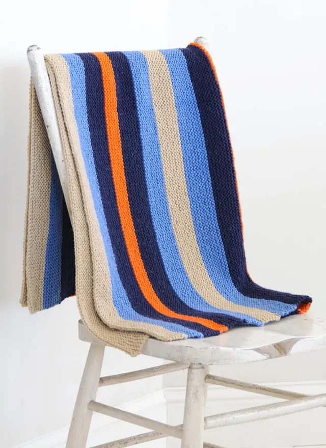 Blue Sky Fibers Easy Color Blanket Strickanleitung Download