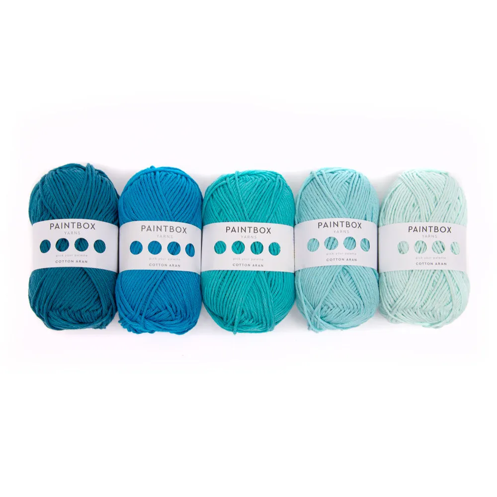 Paintbox Yarns Cotton Aran Garn Ombre 5x50g Verlauf