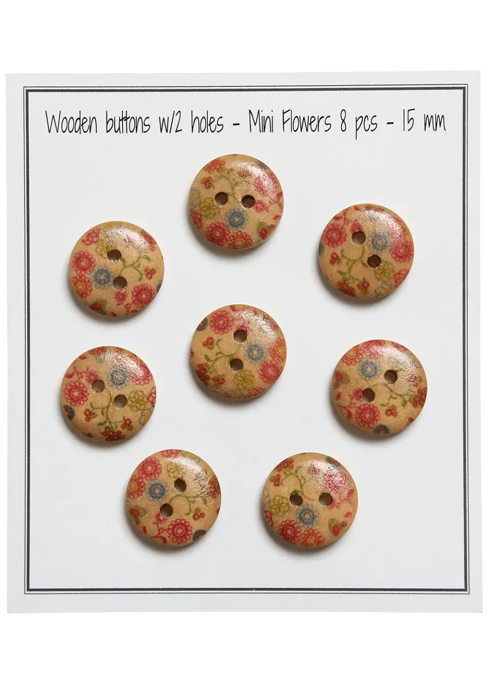 Go Handmade Mini Flowers Deko 15 mm 8 Stück