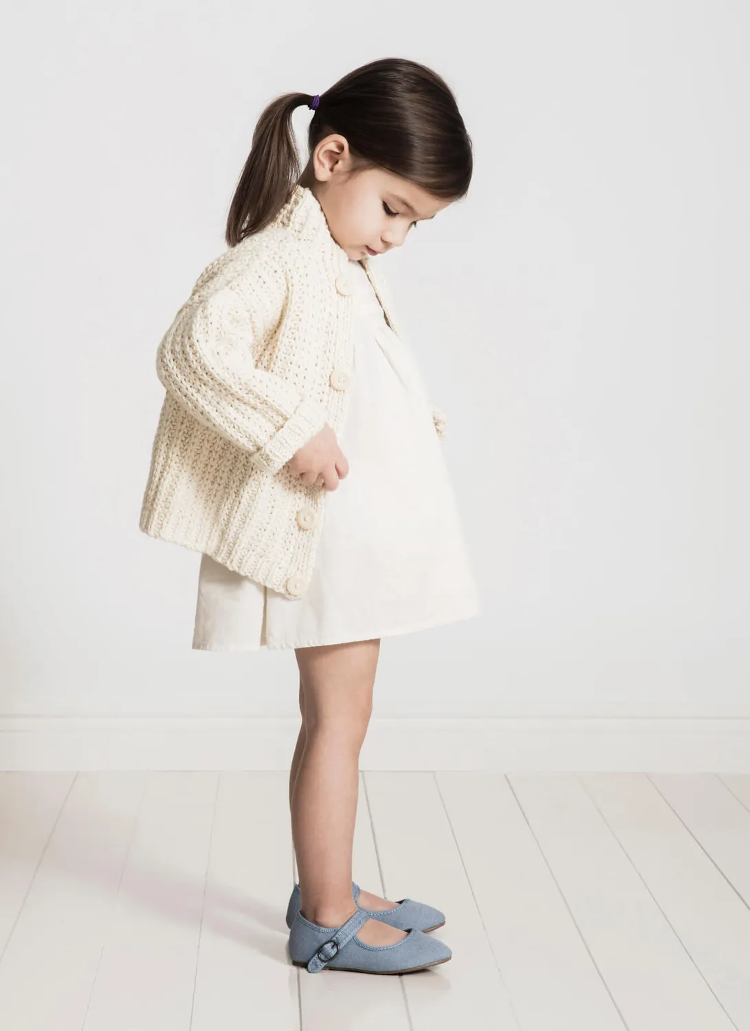 Blue Sky Fibers Classic Cookies & Cream Cardi Strickanleitung Kinder