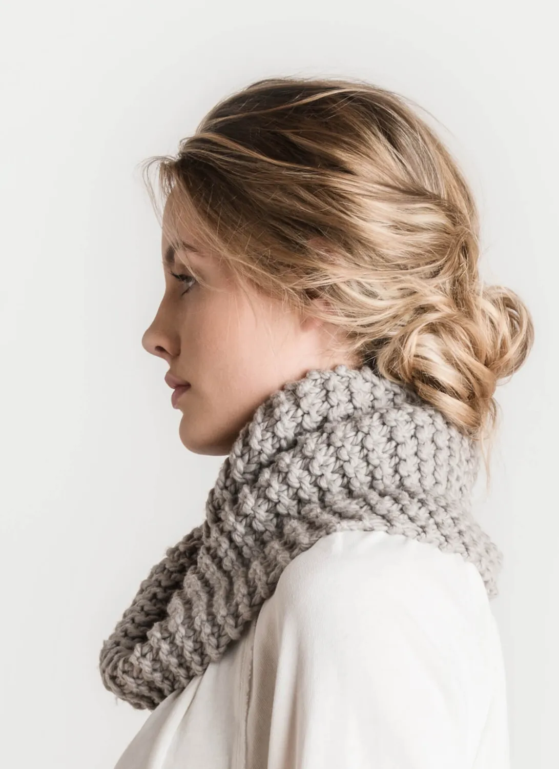 Blue Sky Fibers Classic Crystal Cowl Strickanleitung Anfänger