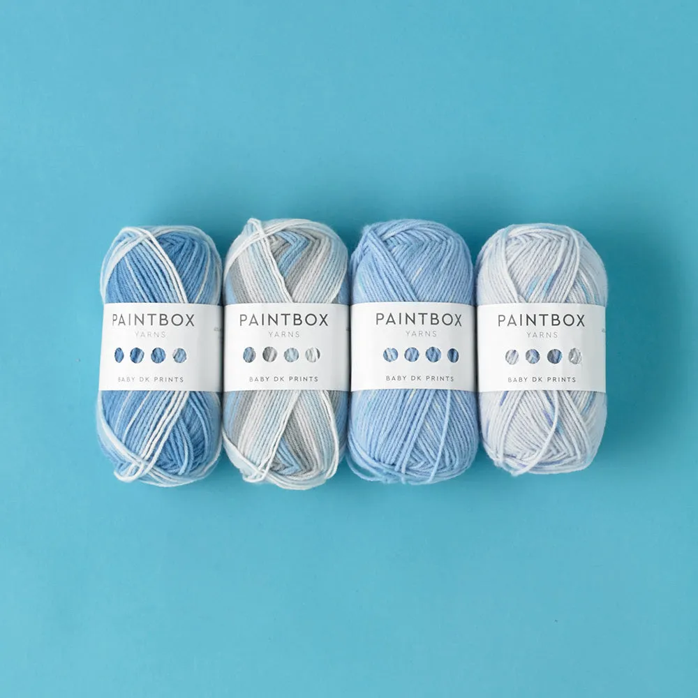 Paintbox Yarns Baby DK Prints Babywolle 50g gestreift