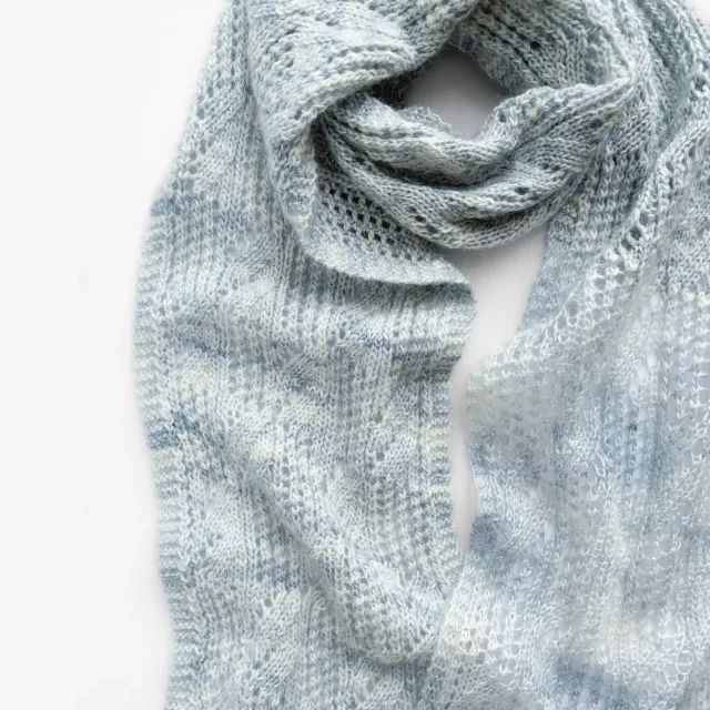 Madelinetosh Fireside Scarf Kit Schal Lace Merino Seide