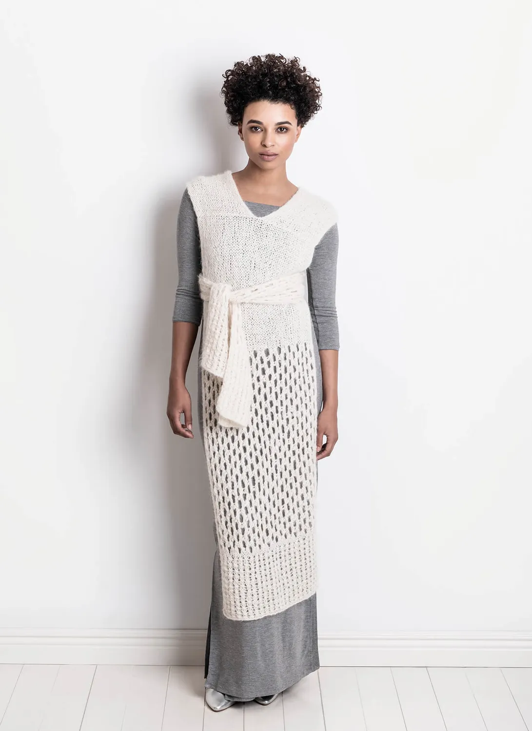 Blue Sky Fibers Classic Series Vestido Wrap Strickanleitung Brushed Suri