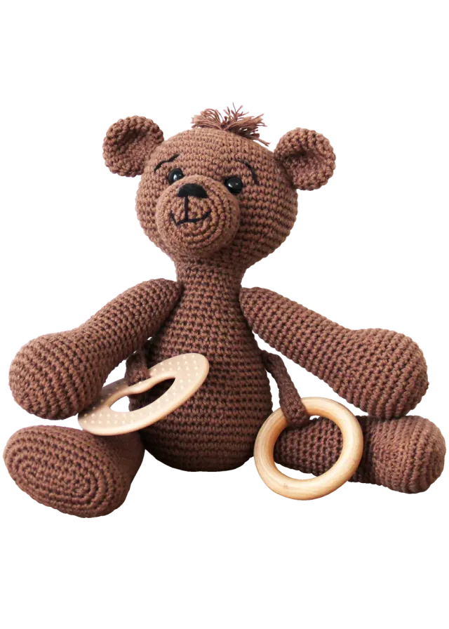 Go Handmade Sensorischer Teddy Häkelset 25 cm Cotton