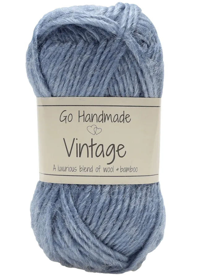 Go Handmade Vintage Garn 25 g Wolle Bambus
