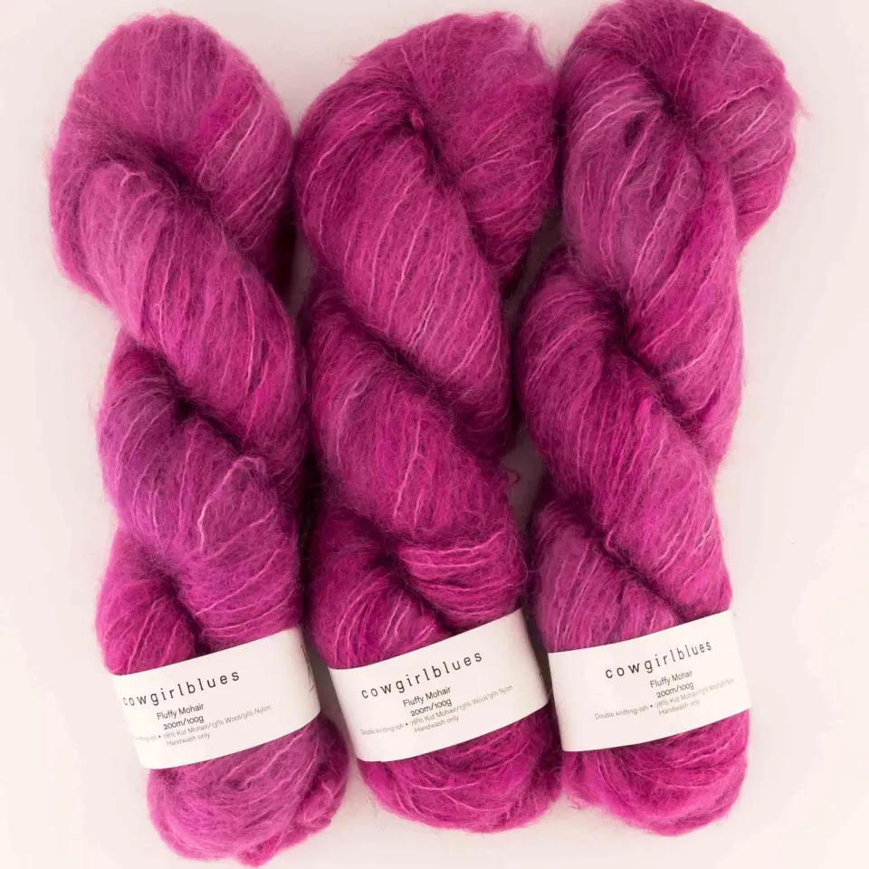 Cowgirlblues Fluffy 50g Mohairwolle Girls Night handgefärbt