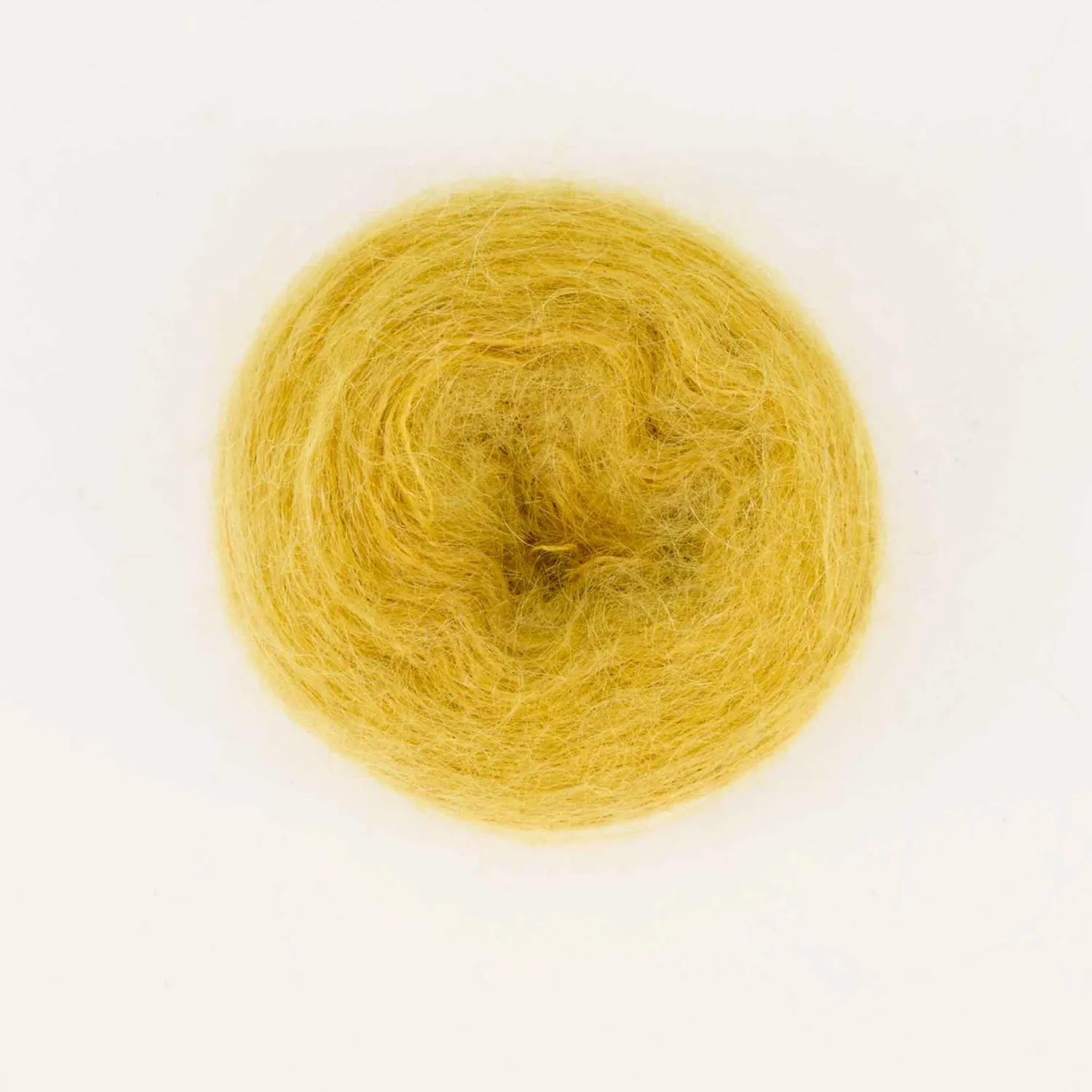 Cowgirlblues Kidsilk Garn Mustard handgefärbt Flausch