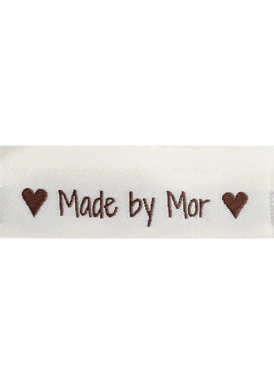 Go Handmade Made by Mor Weblabel 50mm 10er genäht